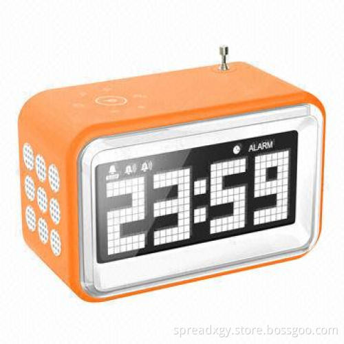 Radio Clock, Big LCD Display Screen, Alarm Clock Function, Compact Design, Good-quality